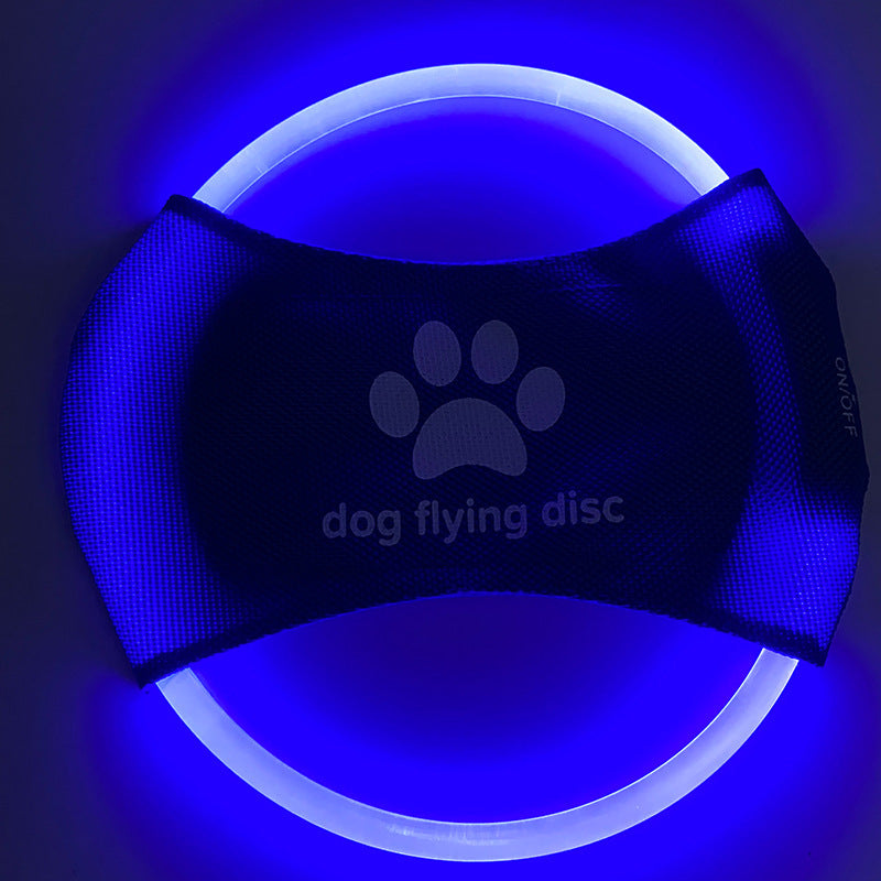Discos voladores para perros con luz LED brillante, juguetes interactivos de entrenamiento, juego de discos voladores para perros, accesorios para mascotas, productos para mascotas